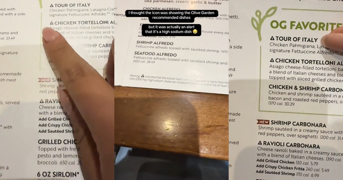 Olive Garden Customer Thought The Restaurant Was Giving Her A Recommendation, And Then She Realized What Was Going On