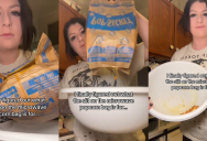 Pop Secret Customer Thinks She’s Found A Revolutionary New Use For Their Popcorn Bag