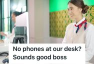 Boss Enforced A New Rule That States No Cellphones Allowed At The Desk, So An Employee Complied By Ignoring Her Boss’s Texts