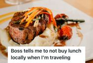 Human Resources Told Him He Couldn’t Eat Lunch In The Same City Where He Lives, So This Man Found A Way To Follow The Policy While Still Using Company Budget