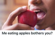 His Classmates Complained About The Apples He Was Eating In Class As A Snack, So He Brought Another Snack That Was More Annoying Than The Apples