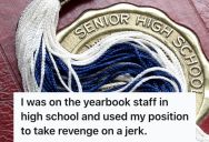 Guy On The Swim Team Was Bullying Her, So She Chose A Funny Photo Of Him And Put It In Their High School Yearbook