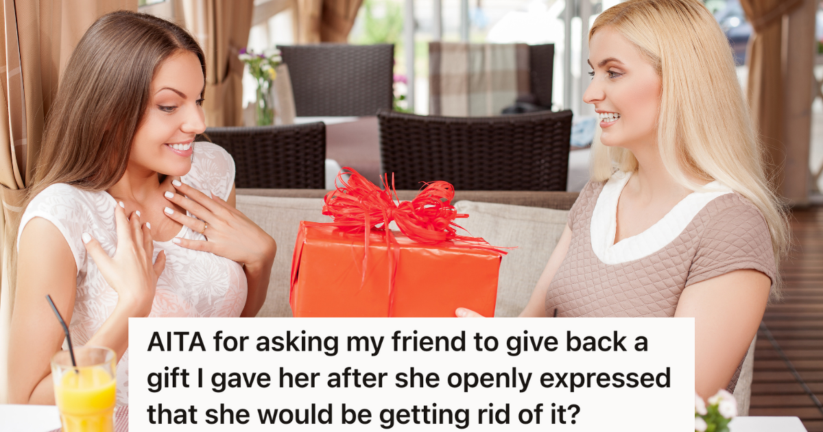 She Bought Her Friend A Birthday Present At An Estate Sale, But When Her Friend Found Out The Gift Was Second Hand, She Didn’t Want It Anymore