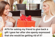 She Bought Her Friend A Birthday Present At An Estate Sale, But When Her Friend Found Out The Gift Was Second Hand, She Didn’t Want It Anymore