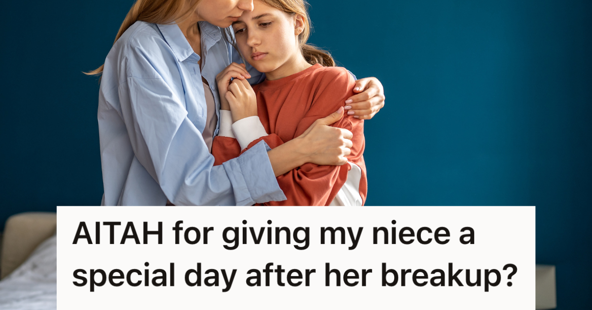 woman hugs sad teenage girl