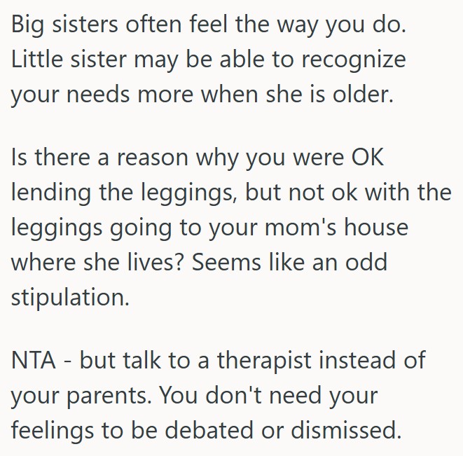 comment 2 70 Young Woman Told Her Sister That She Felt That Their Relationship Was One Sided, And Now The Sister Is Upset About It