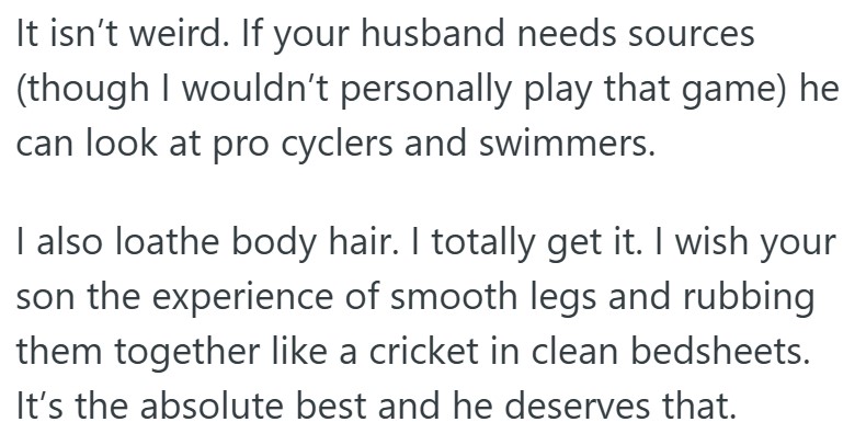 comment 3 73 Son Decided He Wanted To Shave His Legs Because He Has A Sensory Issue And Doesnt Like The Way The Hair Feels, But His Dad Was Furious When He Found Out