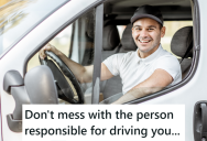 After Enduring Constant Complaining And Back Seat Driving From A Customer, This Driver Decided To Put His Racing Experience To Work To  Finally Get Her To Shut Up