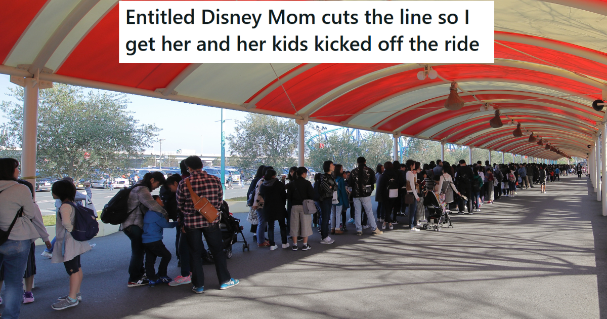 After Watching A Mom And Kid Cut A Line At Disney, This Person Reported Them And They Were Removed From The Park