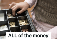 A Thief Tells A Cashier To Put All The Money In A Grocery Store Bag, So She Does Just That And Includes Rolls Of Quarters