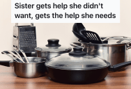 Partially Paraplegic Woman Needs Items In The Kitchen Where She Can Reach Them Easily, But Her Friend Thought The Kitchen Looked Cluttered And Put Everything Away