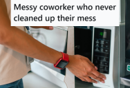 Co-Worker Refused To Throw Away Her Old Food Or Clean Out The Microwave, So Another Coworker Secretly Unplugged It And Marked It Out Of Order