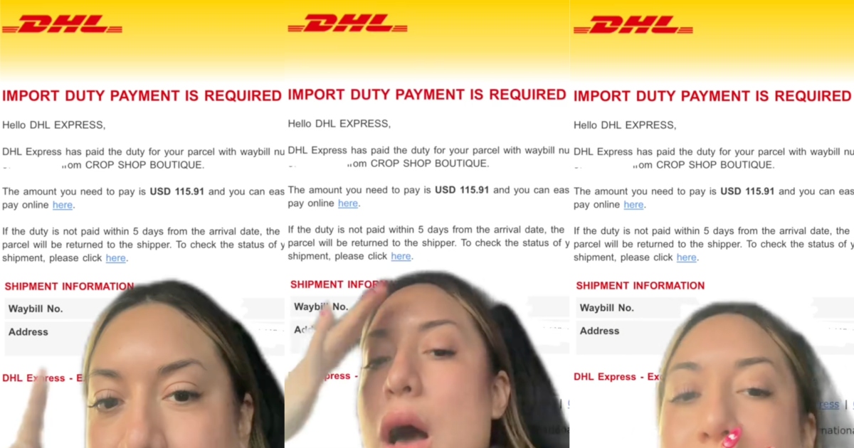 ‘I’m sorry, but I cannot pay that.’ – A Shopper Was Upset That She Got A $115 Bill From DHL For A Package Delivery