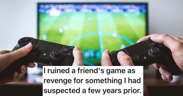 two friends playing video games