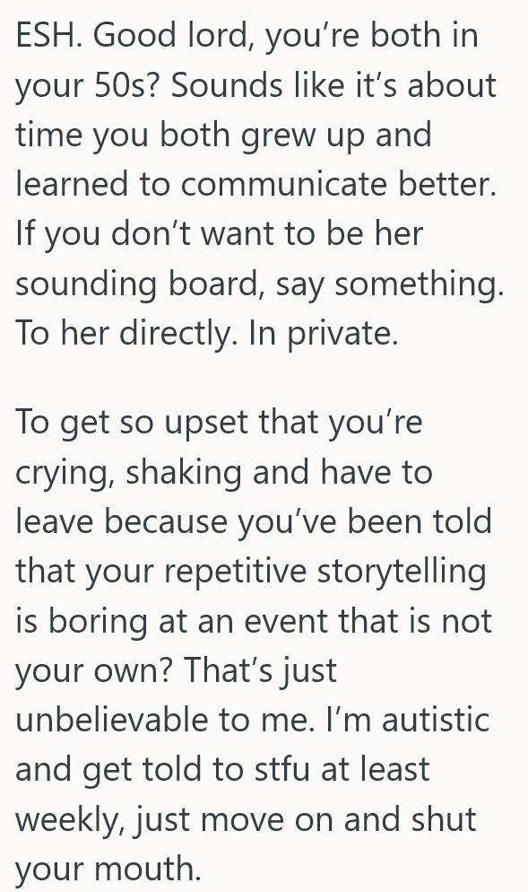 2025 03 12 02 36 49 Shes Always Been Her Sisters Shoulder To Cry On, But When She Wanted To Talk About Something Happy, Her Sister Shut Her Down