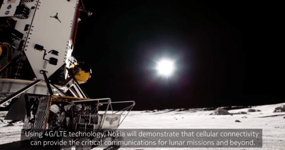 nokia bell labs 4G network on moon