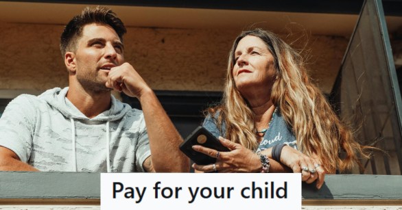 Man talking to his mother on a balcony