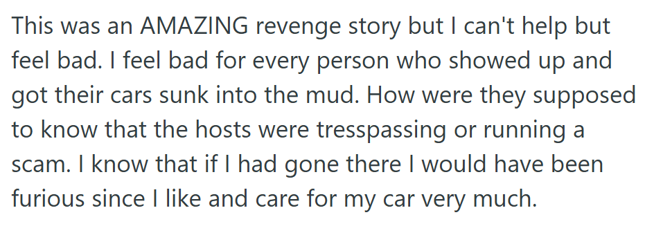 Comment 4 3 Granddaughter Discovered That A Known Scam Artist Was Putting On An Event At Her Grandparents Property, So She Took Action And Ruined The Scammers Plans