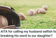 Dad Promises His Daughter She Can Quit Baseball, But Goes Back On His Word When The Team Needs Players