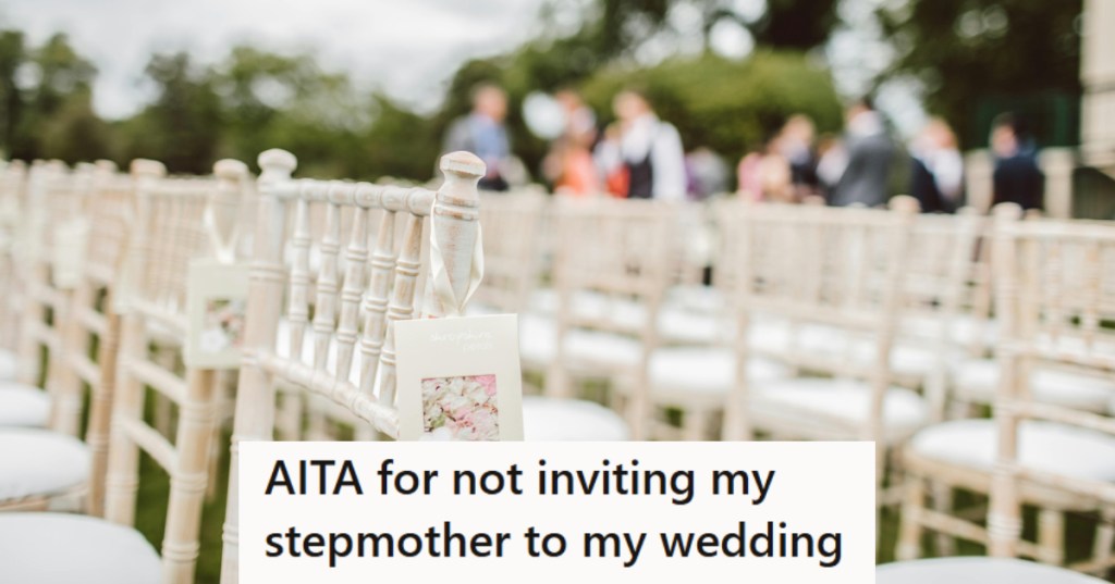 empty chairs at outdoor wedding