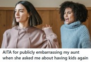 Woman Publicly Confronts Aunt At Family Dinner After Repeatedly Prodding Her About Having Kids, But Some Guests Were Against The Public Embarrassment
