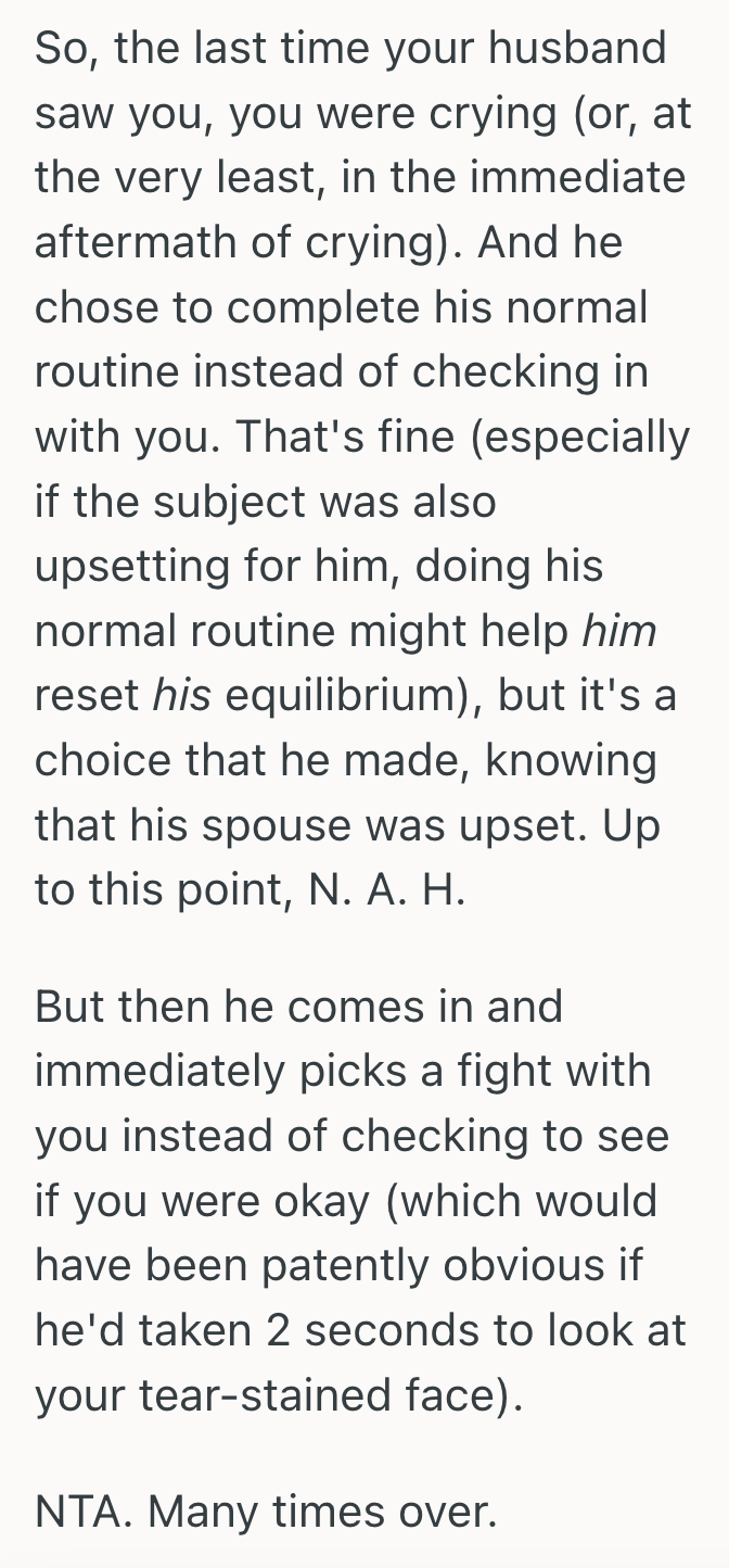 Screenshot 2025 03 01 at 1.16.09 PM A Tough Day Left A Woman Feeling Emotional, But When Her Husband Didnt Comfort Her The Way She Pictured, It Turned Into A Big Conflict Between Them