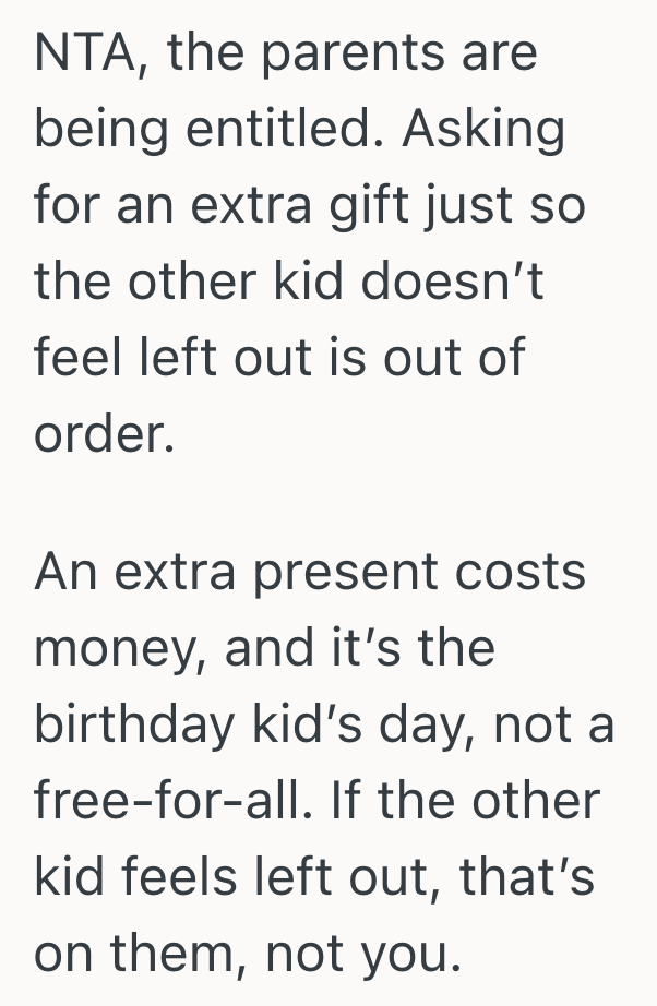 Screenshot 2025 03 03 at 11.56.44 AM Man Attended A Birthday Party For His Friends Child, But His Friends Wife Was Upset That He Didnt Bring A Gift For The Birthday Kids Sibling