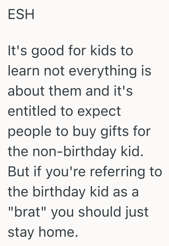 Screenshot 2025 03 03 at 11.57.29 AM Man Attended A Birthday Party For His Friends Child, But His Friends Wife Was Upset That He Didnt Bring A Gift For The Birthday Kids Sibling