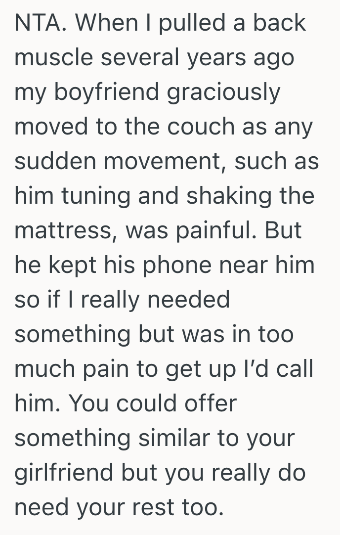 Screenshot 2025 03 04 at 11.08.45 AM Woman Has Trouble Sleeping Due To Her Back Pain, But She Thinks Her Boyfriend Is A Jerk For Wanting To Sleep On The Couch