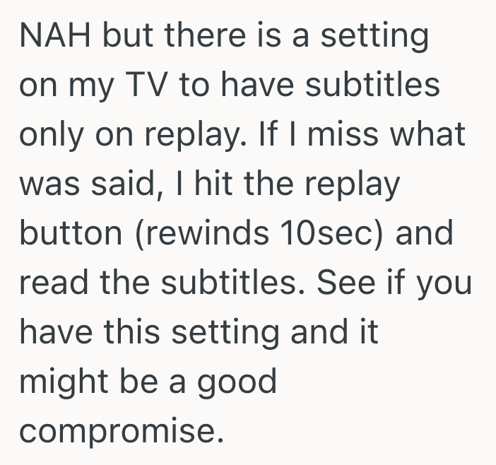Screenshot 2025 03 04 at 11.21.54 AM He Likes To Watch TV With The Subtitles On, So When His Wife Turned The Subtitles Off He Got Upset