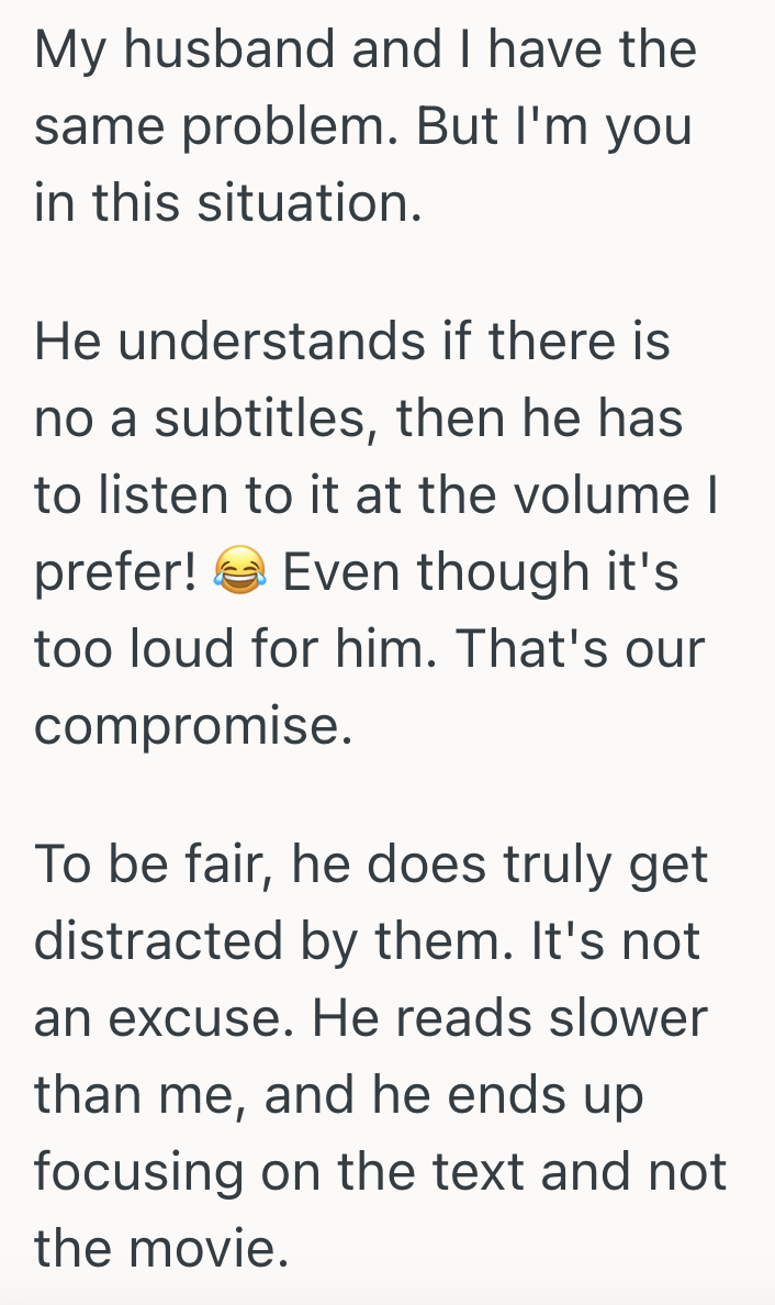 Screenshot 2025 03 04 at 11.22.25 AM He Likes To Watch TV With The Subtitles On, So When His Wife Turned The Subtitles Off He Got Upset