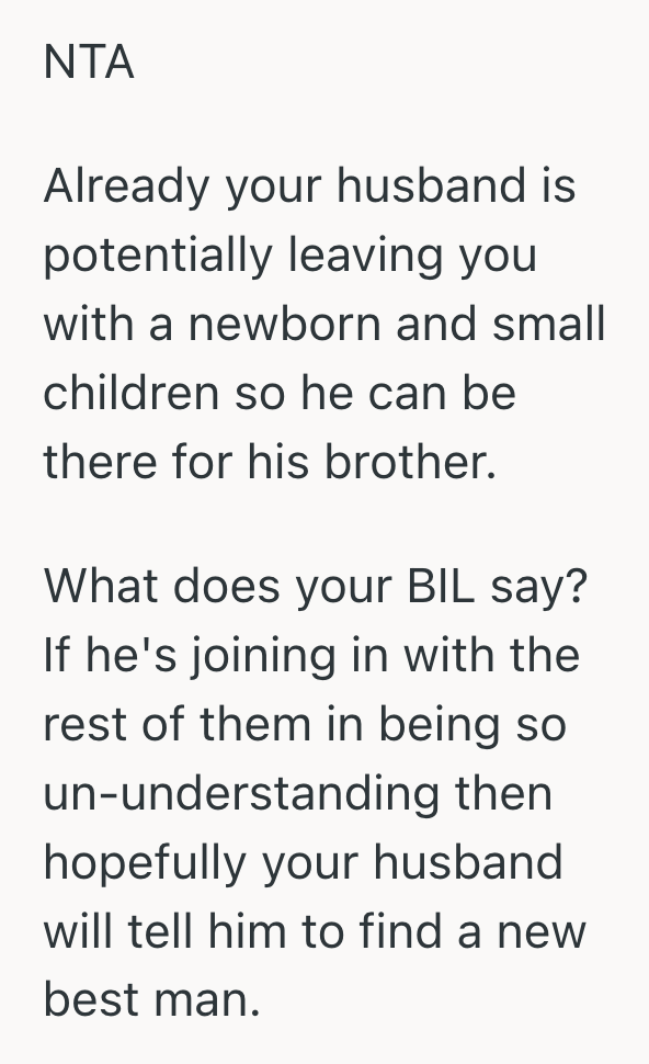 Screenshot 2025 03 04 at 7.11.09 PM Pregnant Woman Said She Cant Make It To Her Brother In Laws Wedding Because Its Too Close To Her Due Date, So The Bride Is Calling Her Selfish
