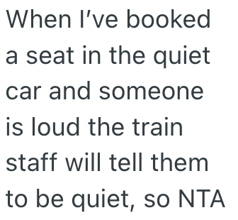 Screenshot 2025 03 05 at 10.18.39 PM Passenger Booked The Quiet Car On A Train, But They Didnt Think Theyd Be Shushed For Asking Someone Else To Quiet Down