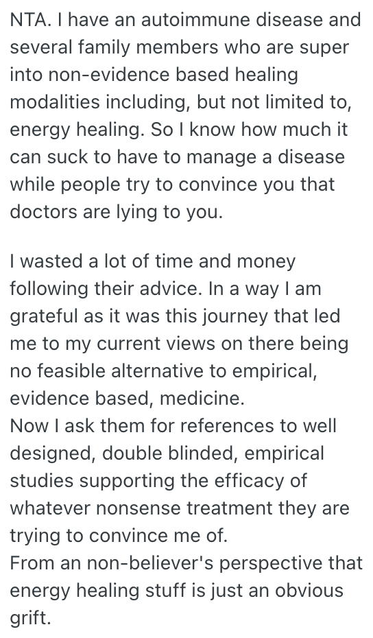 Screenshot 2025 03 05 at 10.24.26 Woman Has Tolerated Her Moms Opposition To The Medical Approach That Is Treating Her Incurable Illness, But Now Her Claims Are Getting Wilder