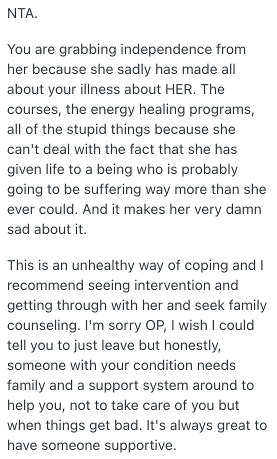 Screenshot 2025 03 05 at 10.25.33 Woman Has Tolerated Her Moms Opposition To The Medical Approach That Is Treating Her Incurable Illness, But Now Her Claims Are Getting Wilder