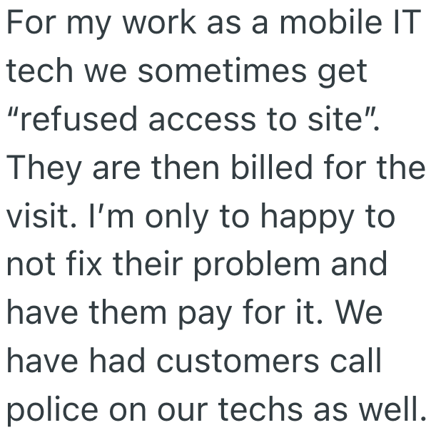 Screenshot 2025 03 05 at 5.51.22 PM Employee Took An Early Morning, On Site Job Only To Be Accused Of Trespassing, So There Wasnt Anything To Do But Leave