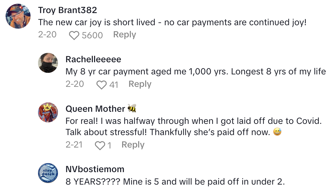 Screenshot 2025 03 06 at 9.15.54 AM I pay $700 a month.   Driver Said Shed Prefer To Have An Old, Beat Up Car Instead of Her New SUV