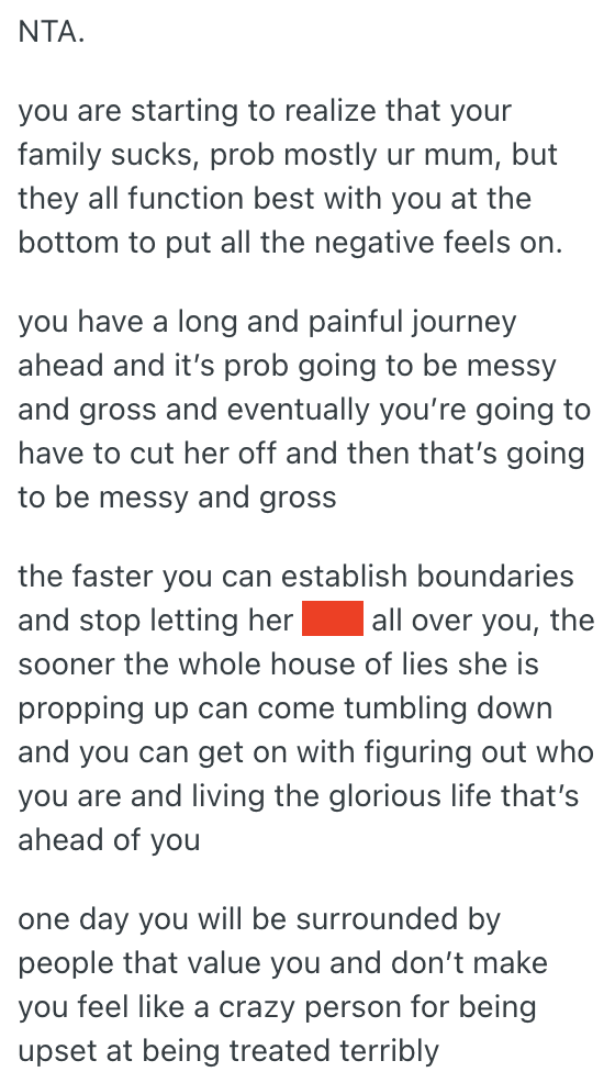 Screenshot 2025 03 07 at 11.23.24 She Isnt Going On Vacation With Her Family Because She Cant Afford To Pay Her Own Way, But When She Found Out Her Mom Was Paying For Her Siblings Friends To Go On The Trip, She Was Really Upset