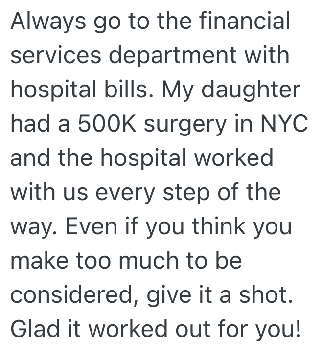Screenshot 2025 03 07 at 9.47.36 AM Couple Cant Afford To Pay Their Outrageously Expensive Medical Bill, But The Account Rep Saved The Day With A Rude, Offhand Comment