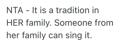 Screenshot 2025 03 08 at 4.48.53 PM His Future Sister In Law Wants Him To Sing At Her Wedding To Carry On A Family Tradition, But He Doesnt Want To Sing