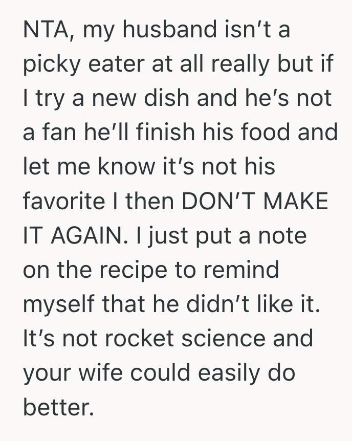 Screenshot 2025 03 12 at 10.57.14 PM Husband Cant Stand Mushrooms, So He Only Took A Small Portion Of His Wifes Meal. Now Hes Worried About It.