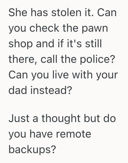 Screenshot 2025 03 12 at 11.51.48 AM Her Father Gifted Her A New School Laptop, But Her Irresponsible Mother Traded It For Quick Cash. Now This Teen Is Grappling With A Betrayal And A Looming Deadline.