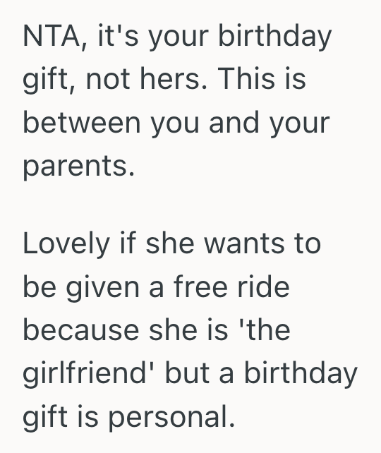 Screenshot 2025 03 12 at 12.16.10%E2%80%AFPM Parents Gifted Their Son A Once In A Lifetime Trip For His Birthday, But When His Girlfriend Didnt Get An Invite She Caused Drama About Being Excluded