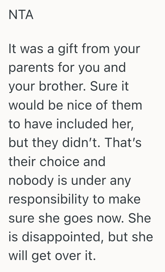Screenshot 2025 03 12 at 12.17.46%E2%80%AFPM Parents Gifted Their Son A Once In A Lifetime Trip For His Birthday, But When His Girlfriend Didnt Get An Invite She Caused Drama About Being Excluded