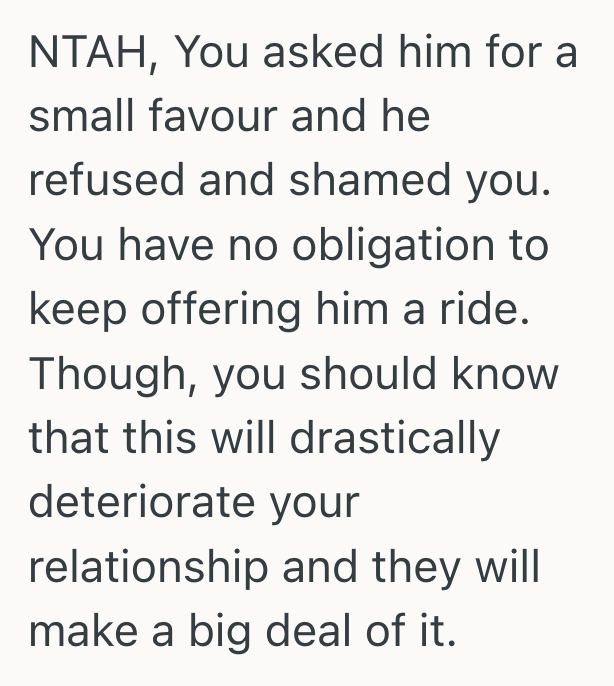 Screenshot 2025 03 12 at 2.36.01 PM He Offered Free Rides To His Co Worker For Two Years, But When He Asked For A Small Favor In Return, His Colleague Left Him High And Dry