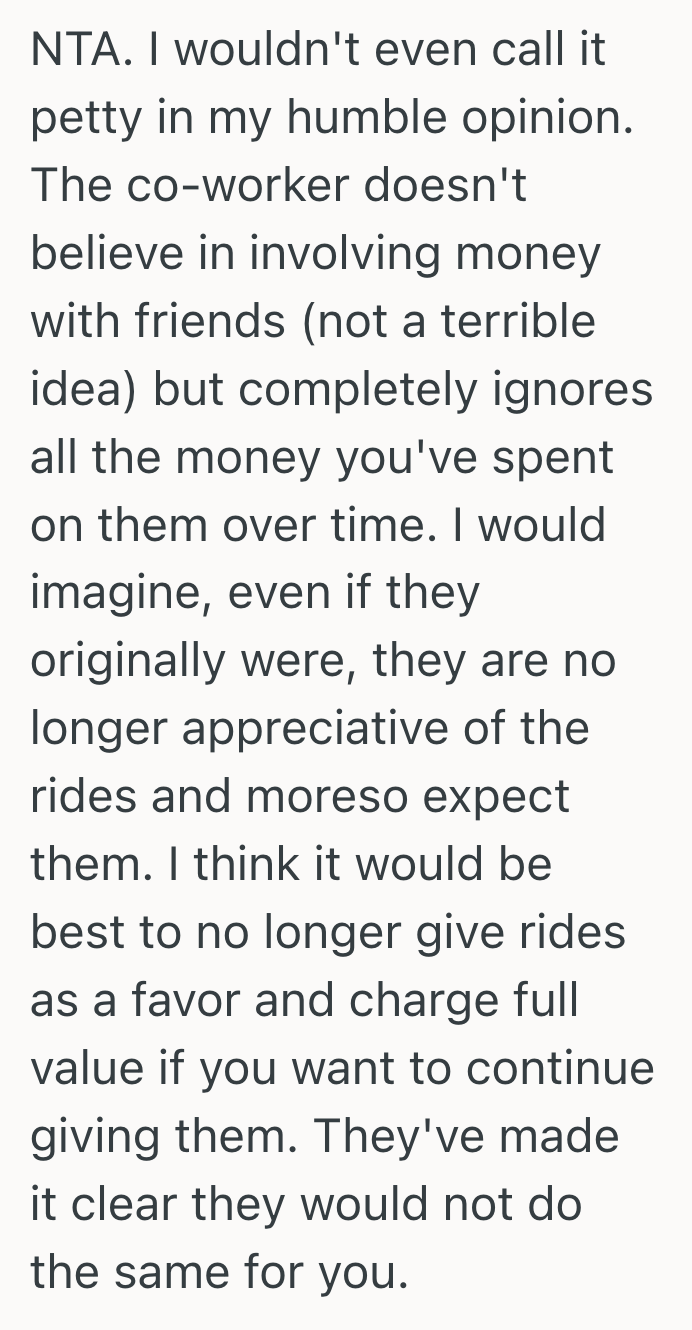 Screenshot 2025 03 12 at 2.36.42 PM He Offered Free Rides To His Co Worker For Two Years, But When He Asked For A Small Favor In Return, His Colleague Left Him High And Dry