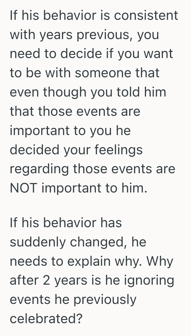 Screenshot 2025 03 12 at 4.41.43 PM Her Boyfriend Treated Holidays And Anniversaries Like An Afterthought, So She Decided To Ignore His Upcoming Birthday To Get Back At Him