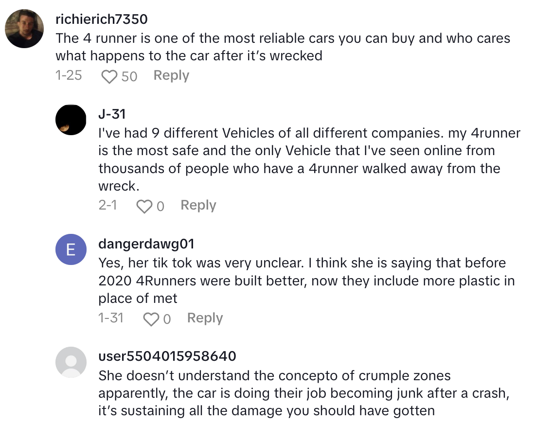 Screenshot 2025 03 13 at 4.48.25 PM They are not what they used to be.   A Former Junkyard Worker Got Real About The Cars She Would Never Buy
