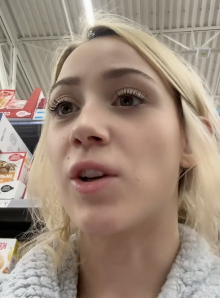 woman shopping in a walmart store