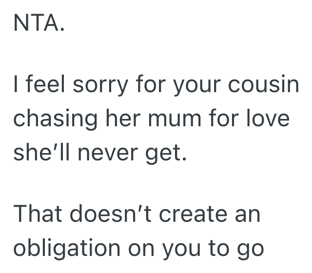 Screenshot 2025 03 17 at 10.17.46 AM Nobody Wants To Go To Their Aunts 80th Birthday Party, But The Womans Daughter Keeps Trying To Push Family Members To Attend